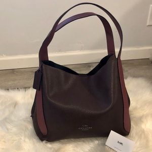 Coach Colorblock Hadley Purple Vintage Mauve Hobo